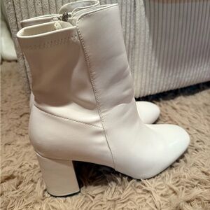 White Short Booties Size 10